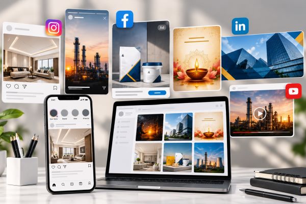 Social media design – post and campaign creatives